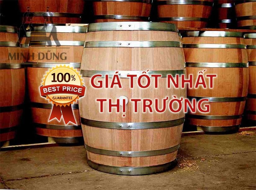 Chia sẻ nơi bán thùng rượu gỗ sồi giá rẻ, uy tín số 1